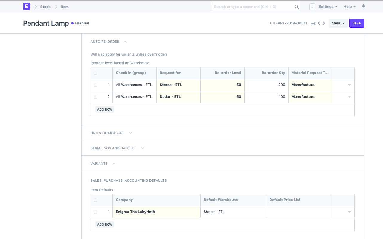 Automate Stock Replenishment