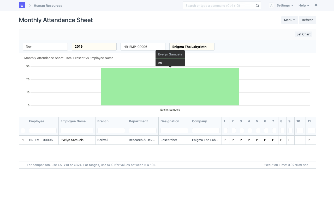 Validate Attendance