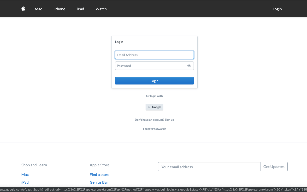 Social Login Keys