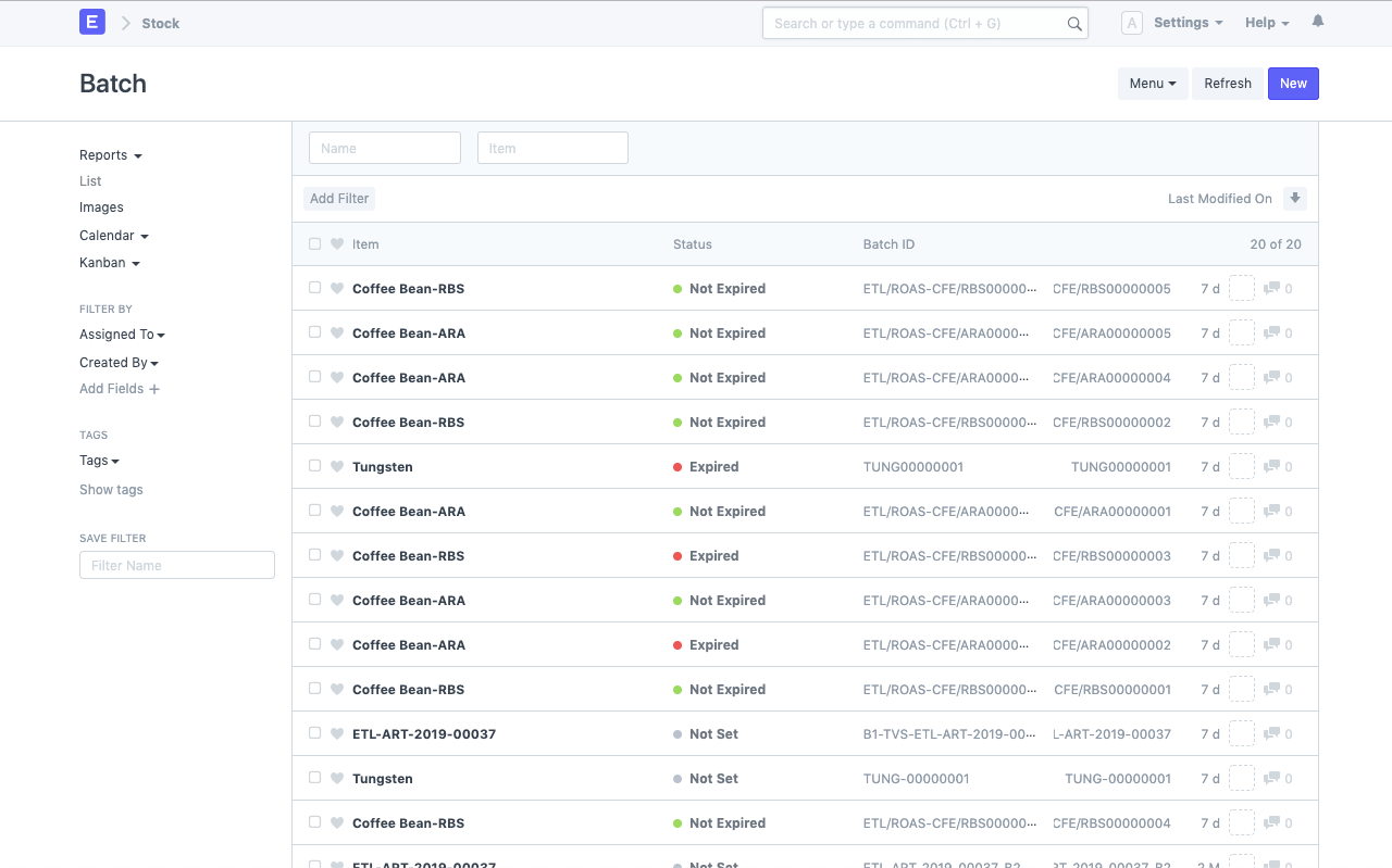 Manage Lots