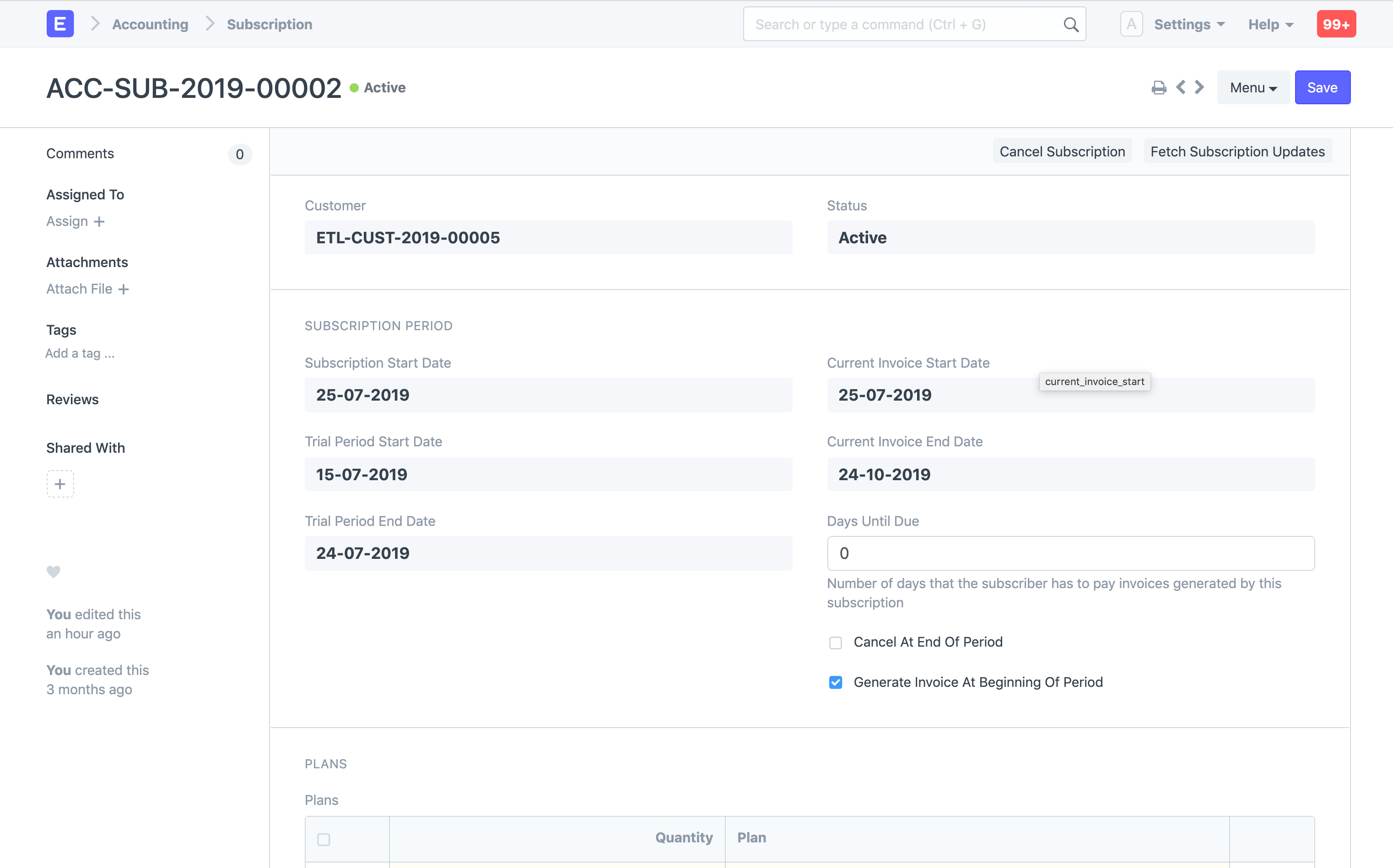 Auto-invoicing