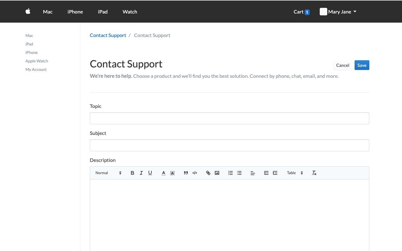 One-Click Web Forms